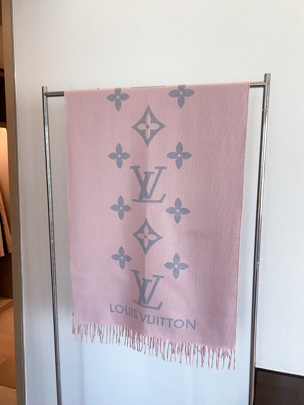 Louis Vuitton Fringed Monogram Scarf — hero